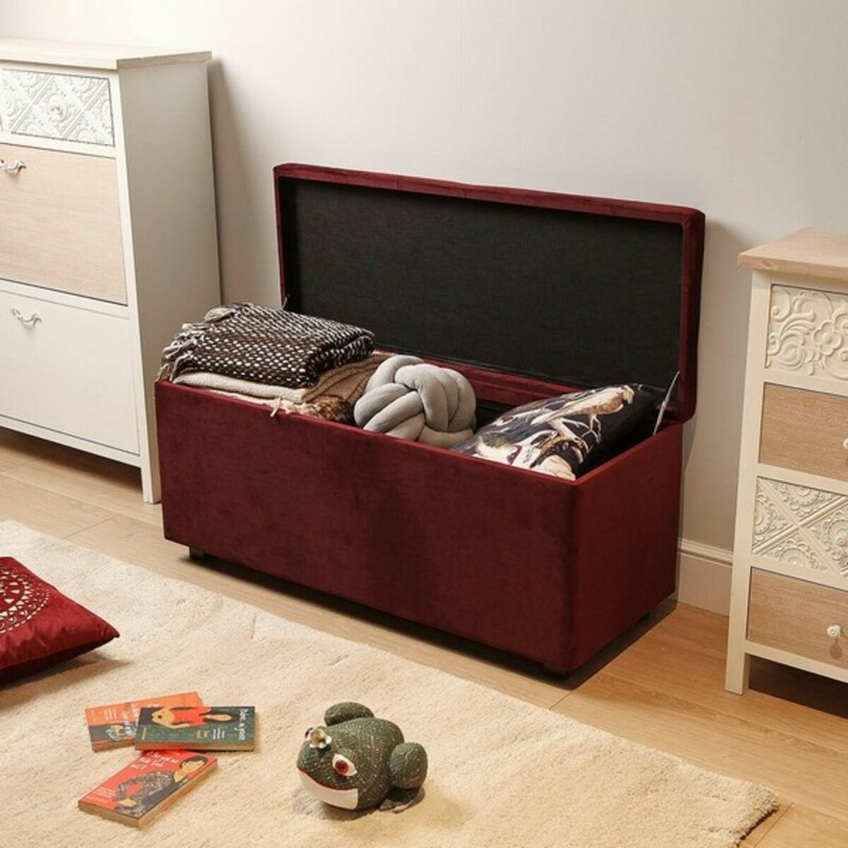 Pie de Cama de Madera MDF