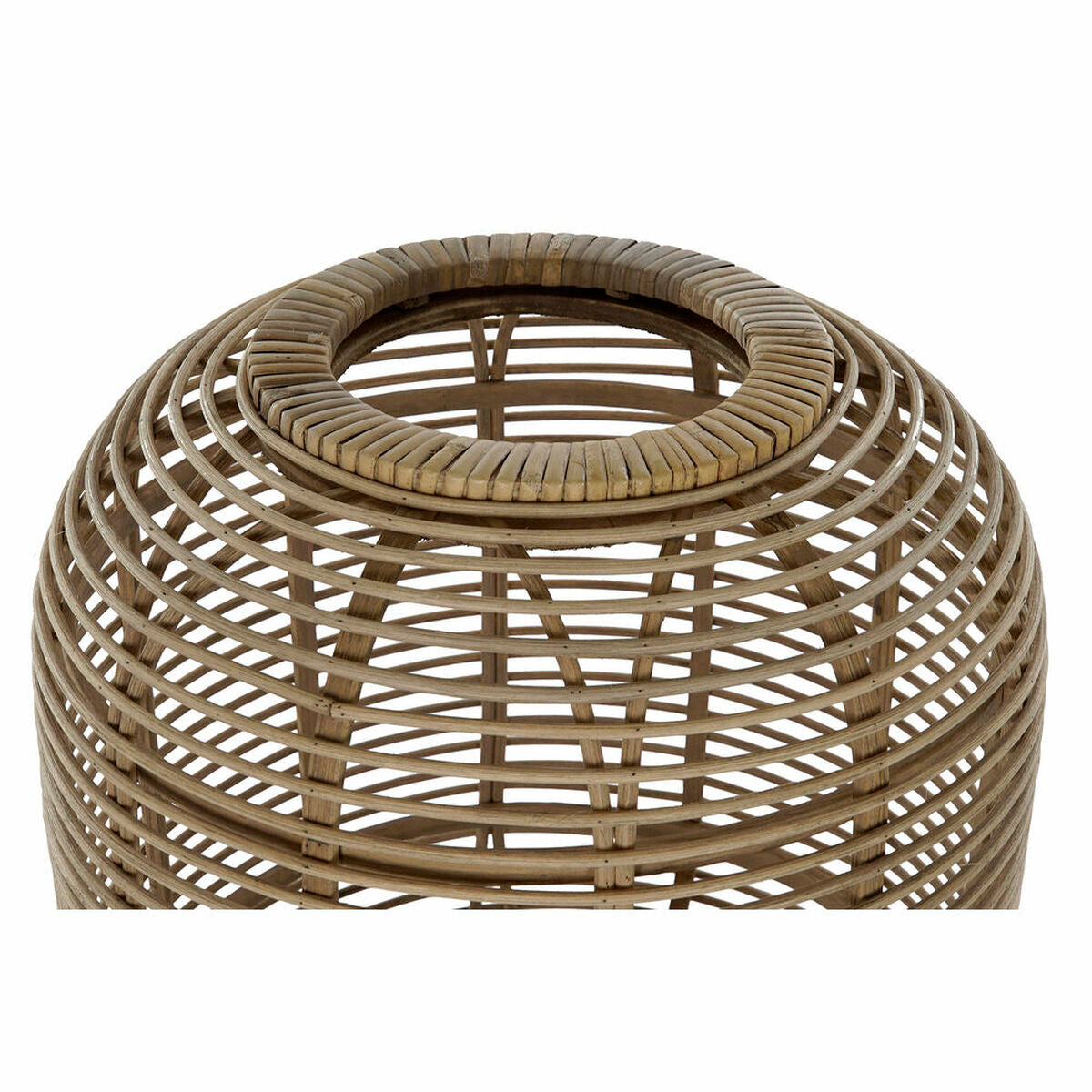 NELUMIA | Lámpara de Pie de Bambú Natural y Metal Negro
