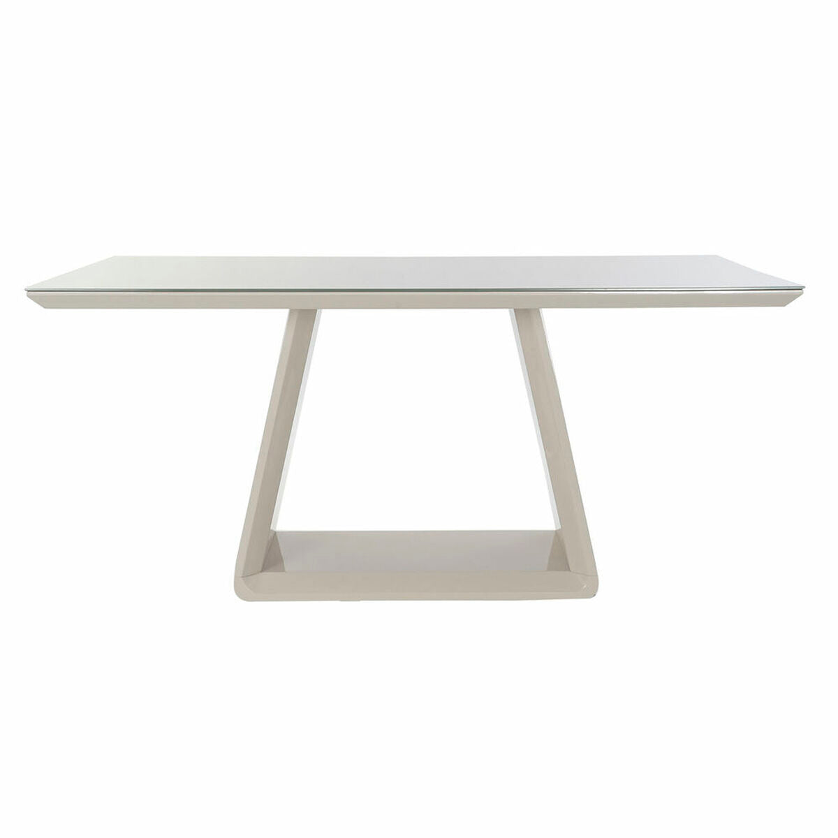 Mesa de Comedor DKD Home Decor Cristal Gris (160 x 90 x 75 cm)