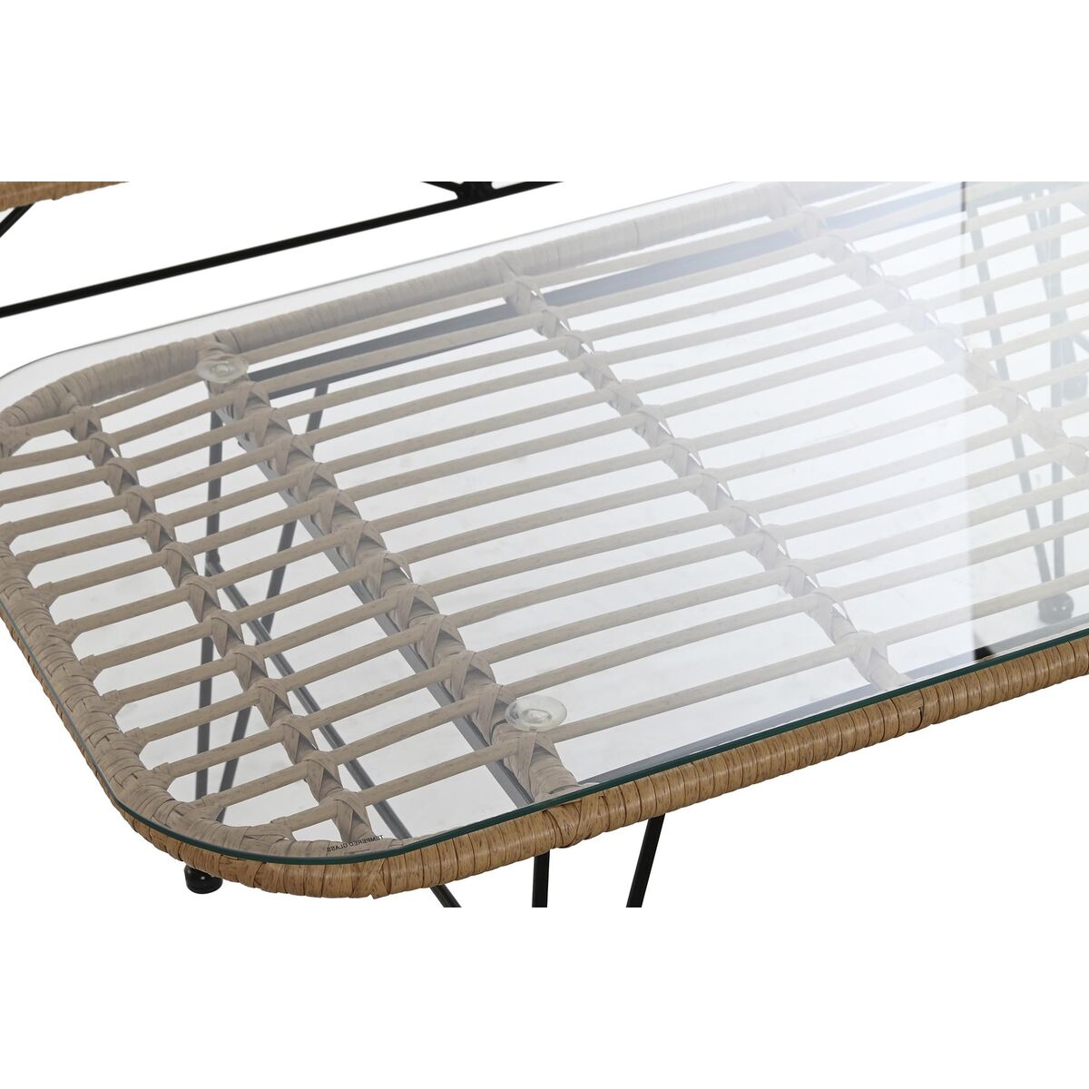 Set Completo Sofá y Mesa para Jardín 116 x 60 x 80 cm