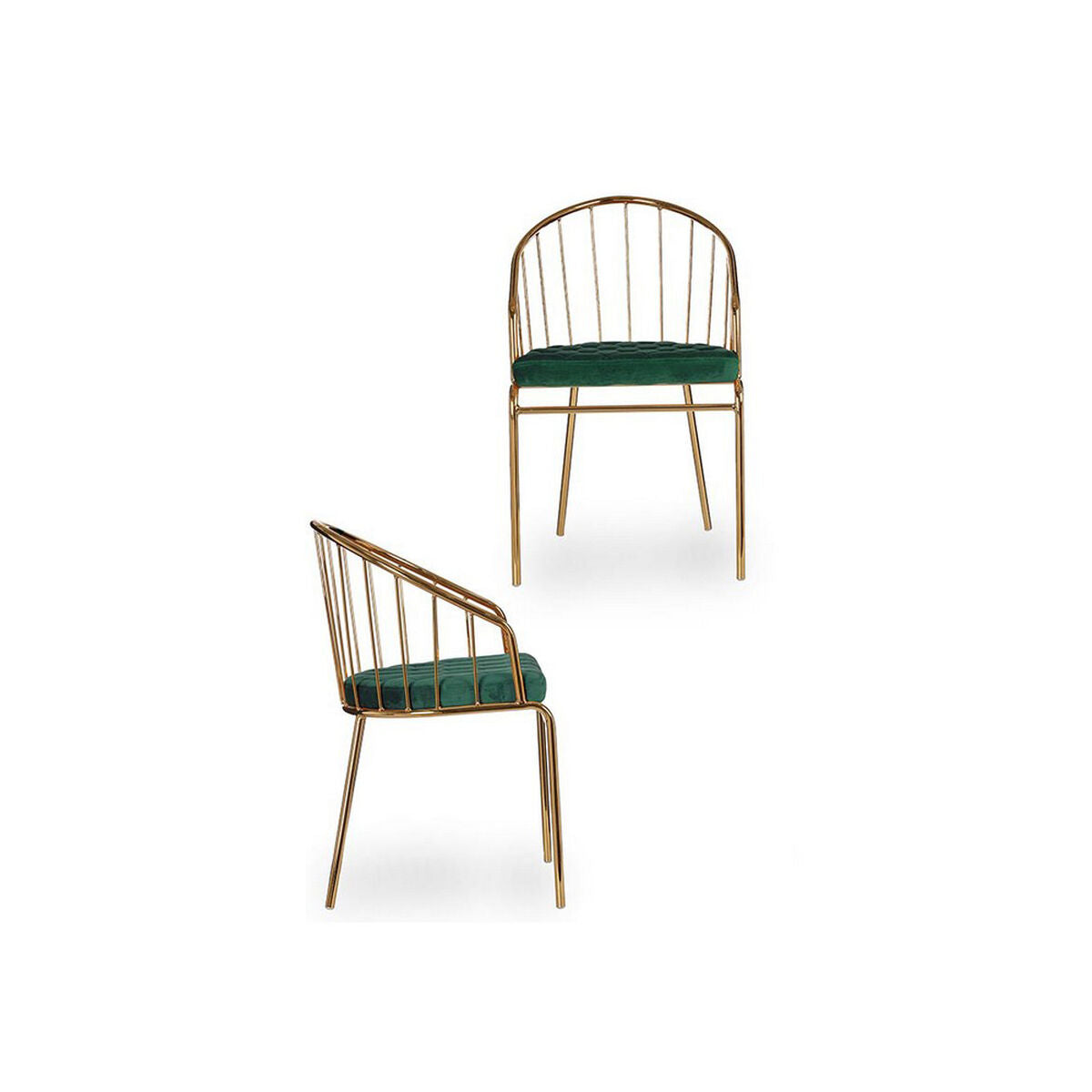 NELUMIA - Silla en Poliester Verde