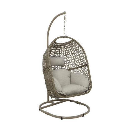 Sofá de Jardín Colgante de Ratán Marrón