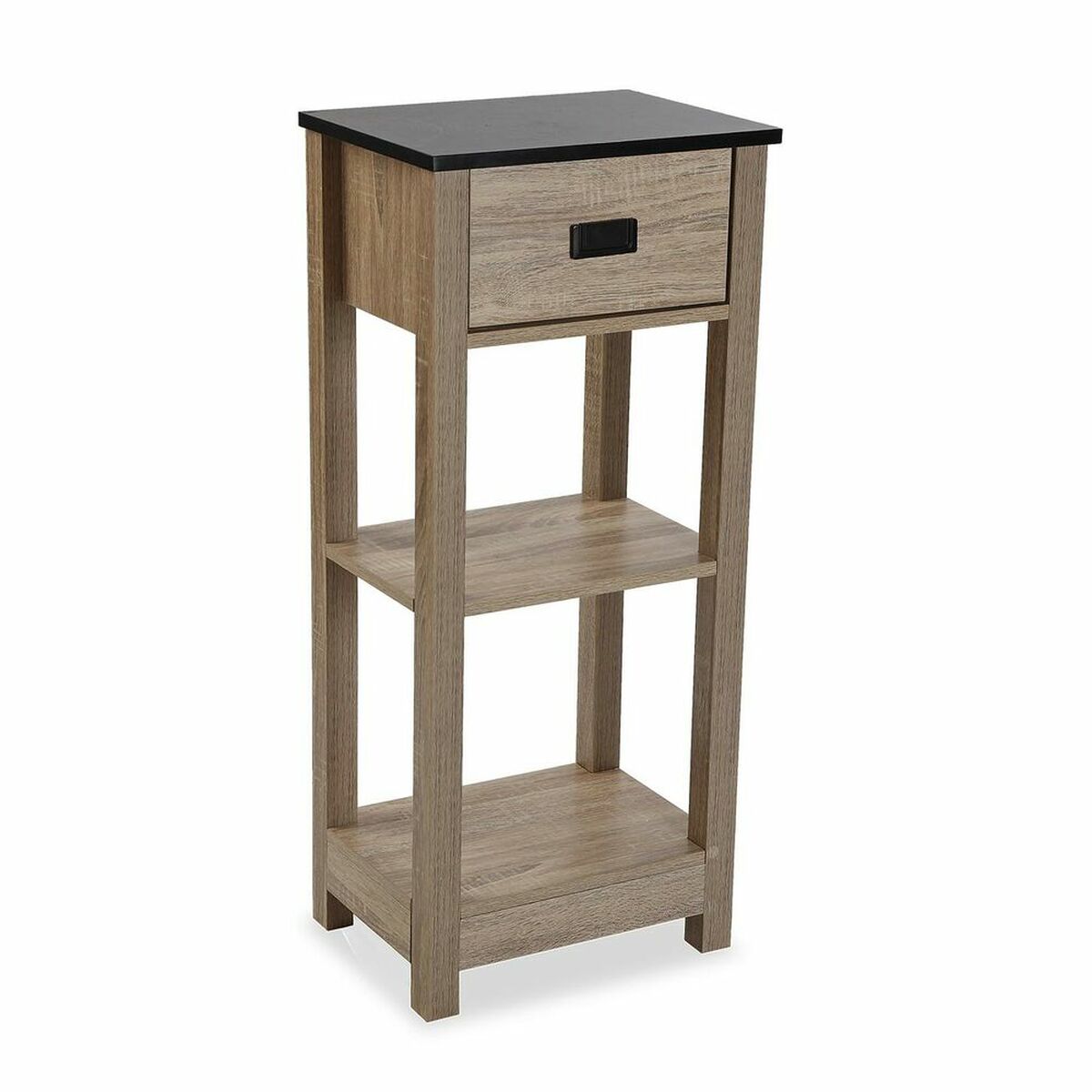 Estantería de Baño Versa en Madera Marrón y Plástico