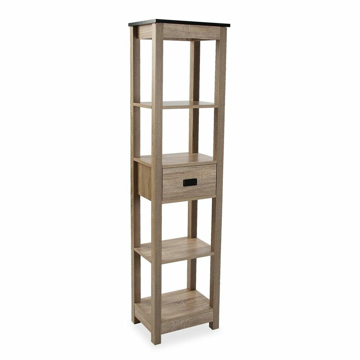 NELUMIA | Estantería de Baño Versa Marrón de Plástico y MDF