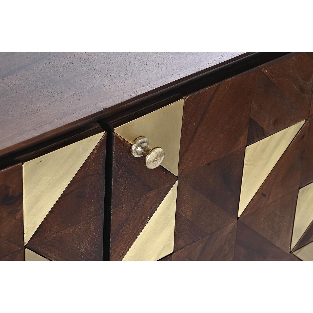 Aparador en Metal y Madera de Mango 142 x 35 x 72 cm