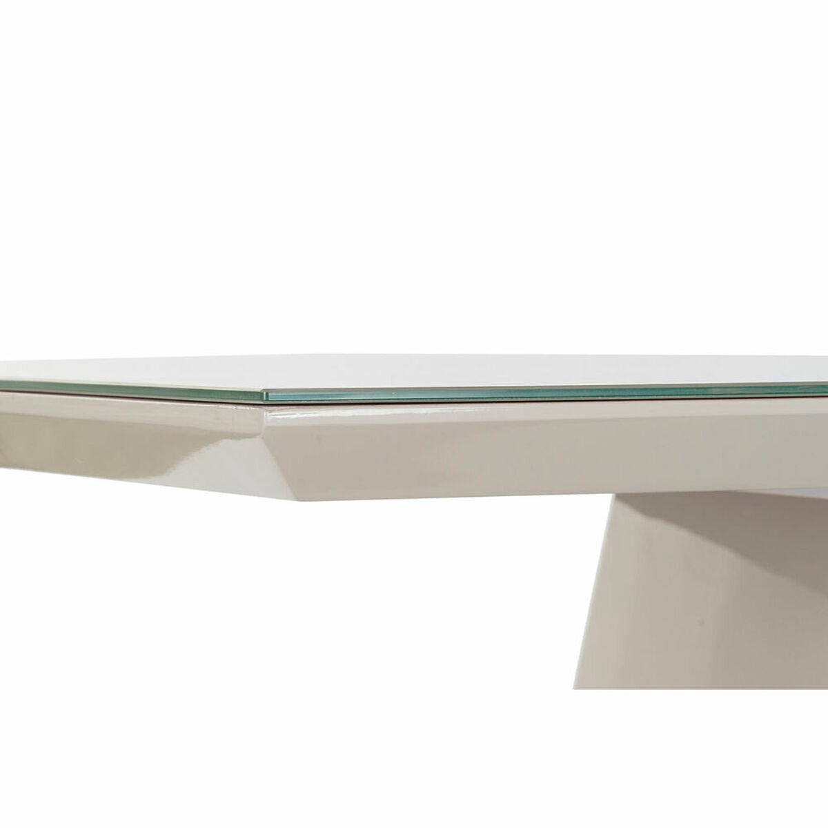 Mesa de Comedor DKD Home Decor Cristal Gris (160 x 90 x 75 cm)