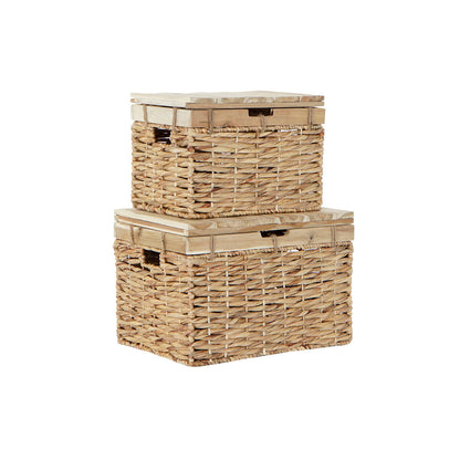 Caja Decorativa DKD Home Decor Boho - Almacenamiento con Estilo Natural