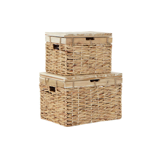 Caja Decorativa DKD Home Decor Boho - Almacenamiento con Estilo Natural