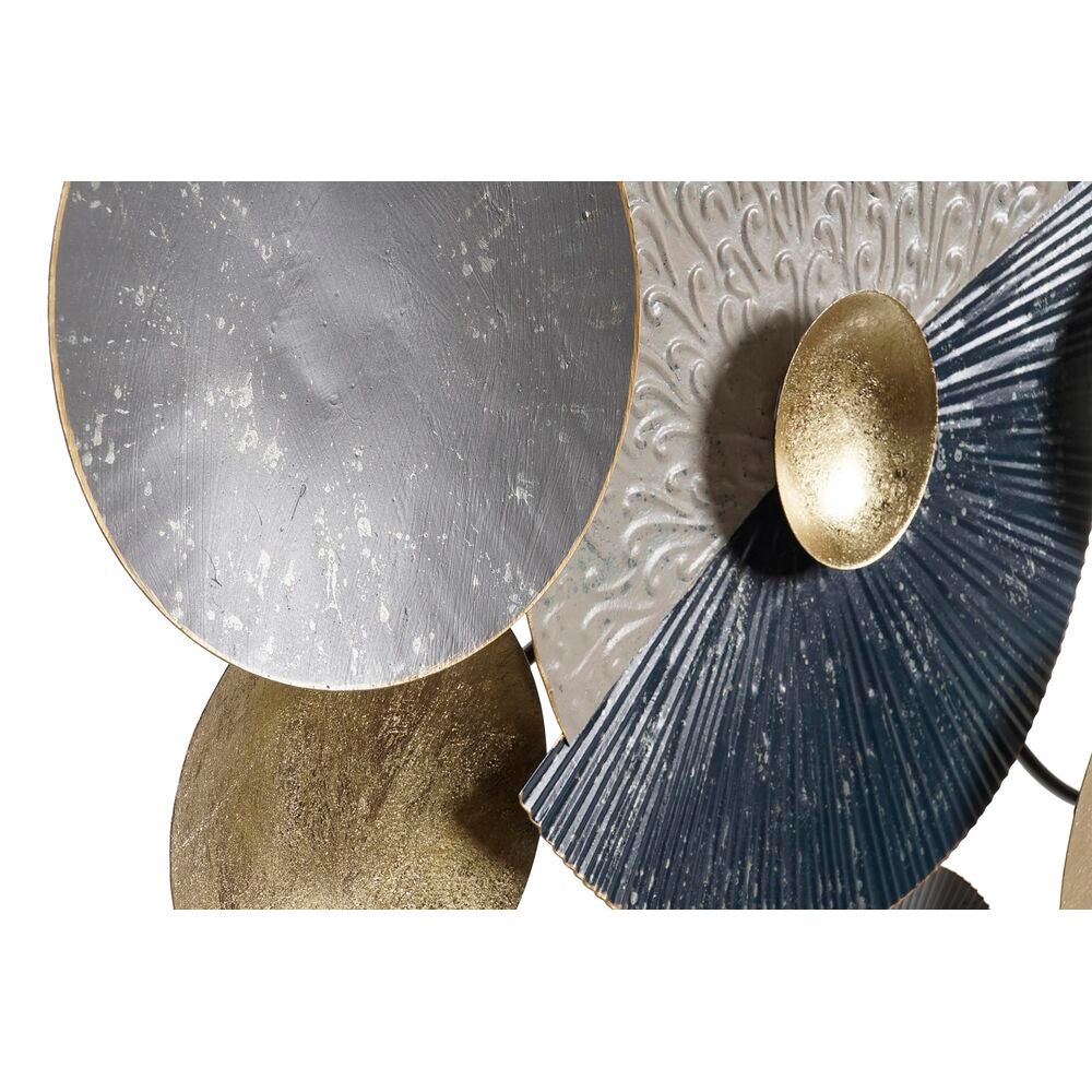 Decoración de Pared DKD Home Decor Azul Dorado