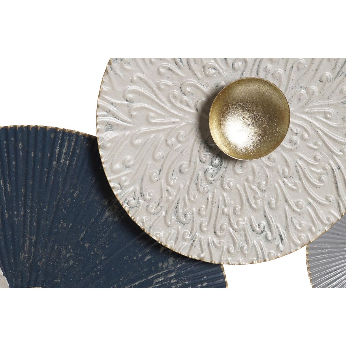 Decoración de Pared DKD Home Decor Azul Dorado