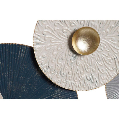Decoración de Pared DKD Home Decor Azul Dorado