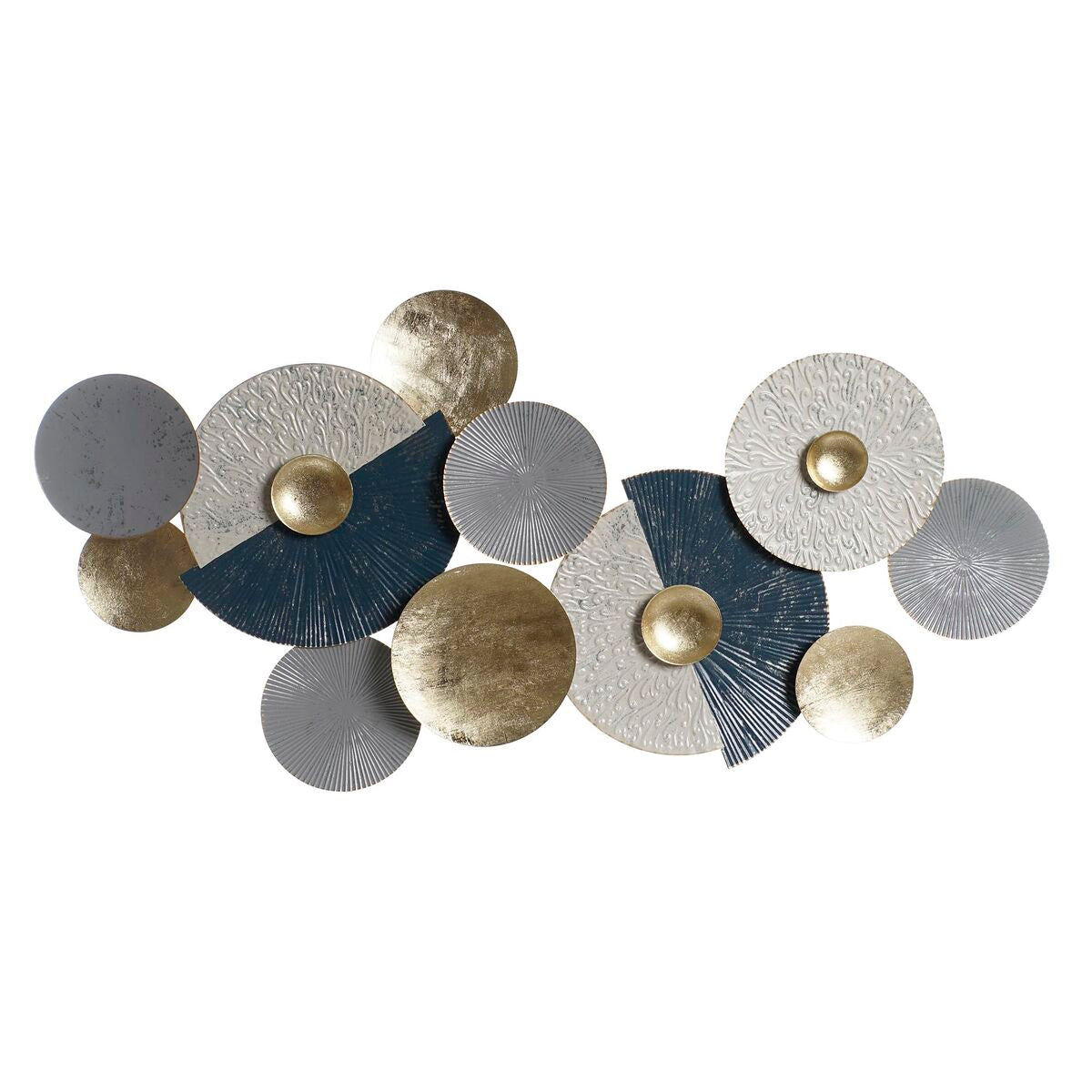 Decoración de Pared DKD Home Decor Azul Dorado