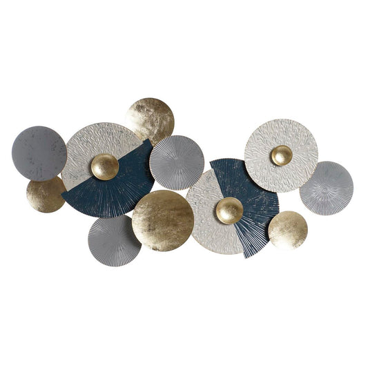 Decoración de Pared DKD Home Decor Azul Dorado