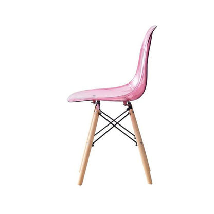 Silla de Comedor DKD Home Decor | Natural y Rosa