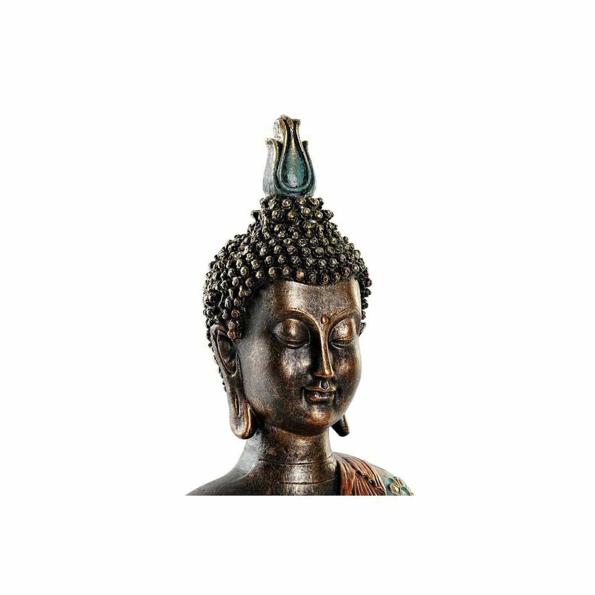 Figura Decorativa Buda DKD Home Decor Turquesa