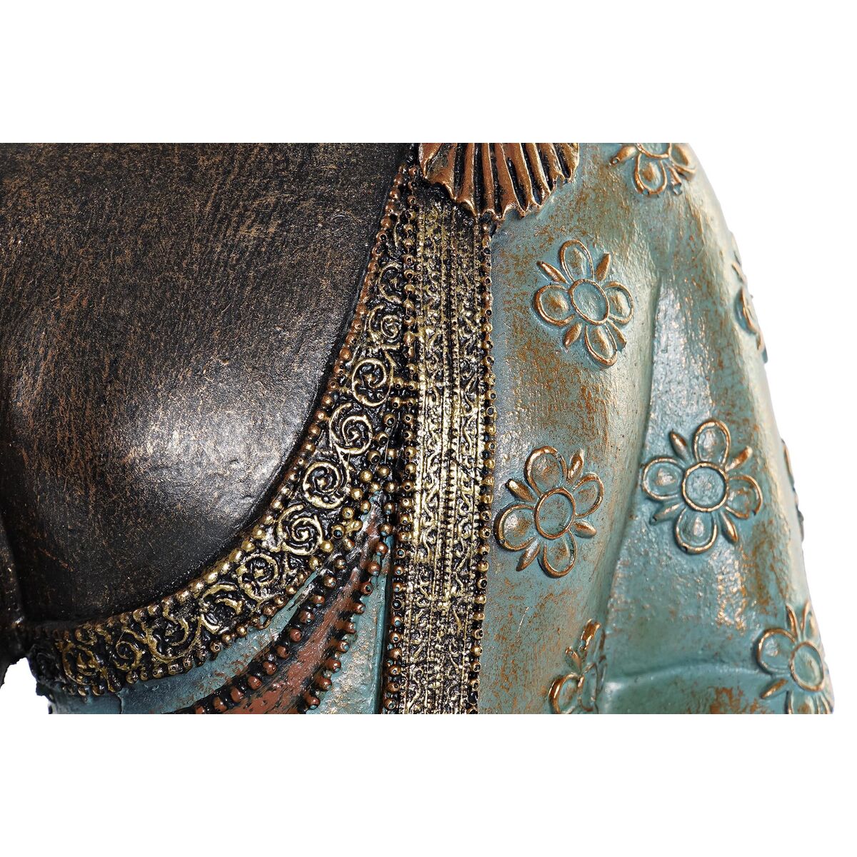 Figura Decorativa Buda DKD Home Decor Turquesa