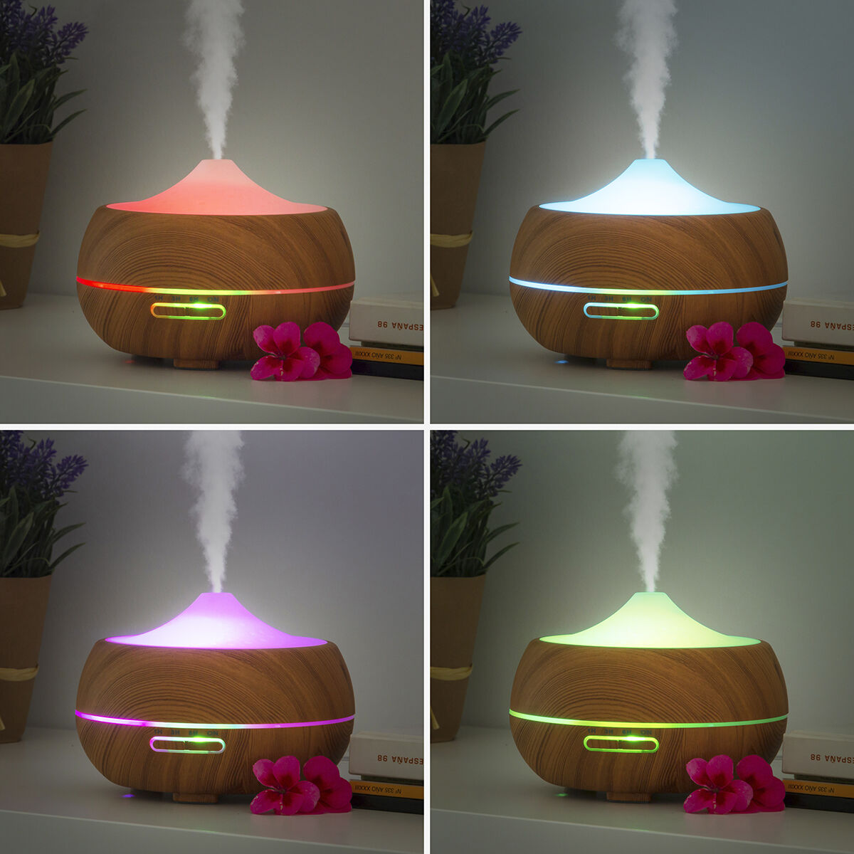 NELUMIA | AromaLuz Humidificador Natural
